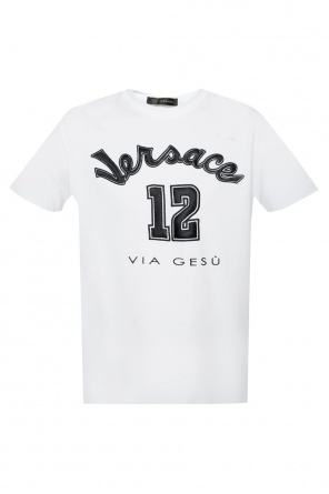 Logo-embroidered t-shirt, zdjęcie 1 Logo-embroidered t-shirt od Versace